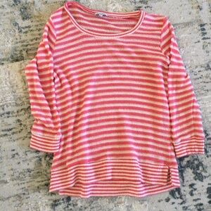 Splendid Pink Striped Sweater